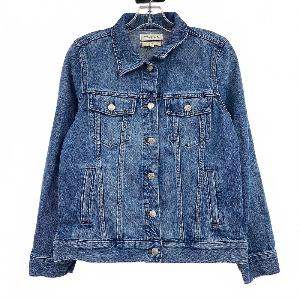 Madewell Medium Wash Denim Jacket | Women’s L Cotton Jacket
